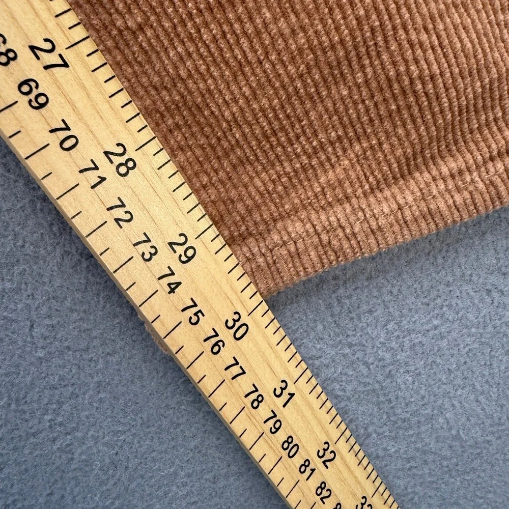 PacSun Slim Chino Pants Mens 36x32 (FIT 36x30) Brown Corduroy Casual Trousers